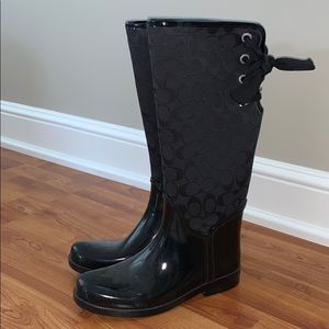COACH rain boots